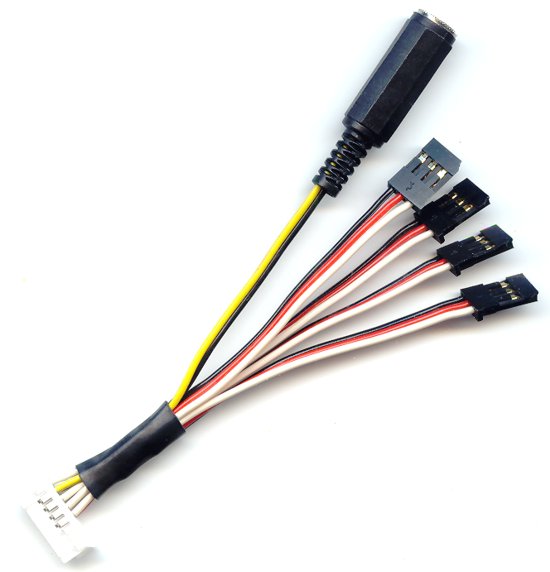 Futaba Empfängerkabel, 4 Kanäle